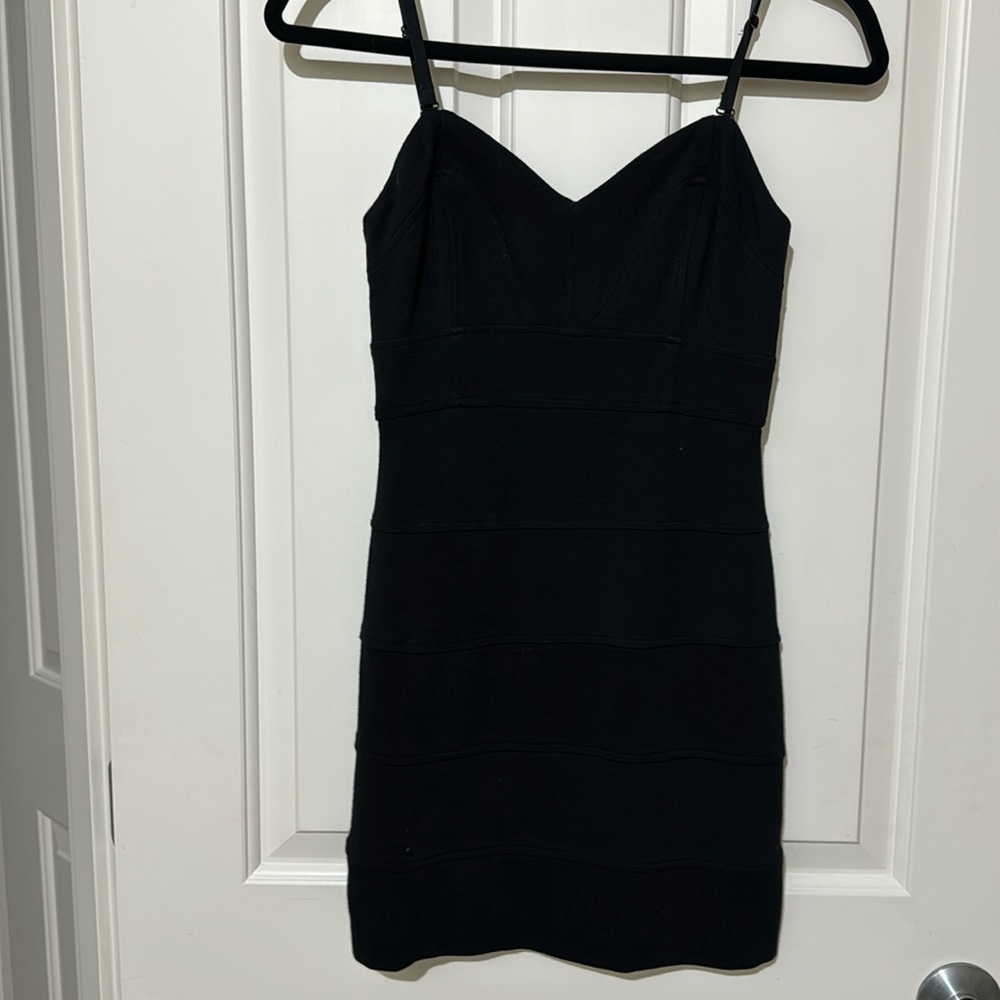 Talula Black Bodycon Mini Dress with removable straps